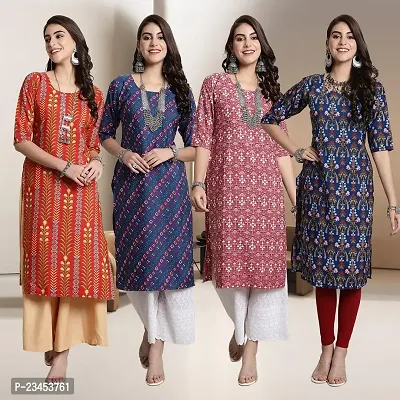 Fancy Crepe Kurtis for Women Pack Of 4