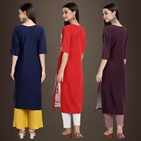 Fancy Crepe Kurtis for Women Pack Of 3-thumb1