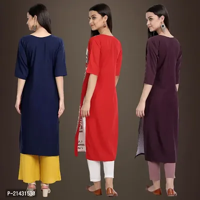 Fancy Crepe Kurtis for Women Pack Of 3-thumb2