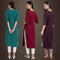 Fancy Crepe Kurtis for Women Pack Of 3-thumb1