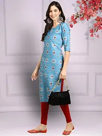 Stylish Crepe Stitched Kurta For Women-thumb1