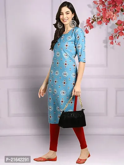 Stylish Crepe Stitched Kurta For Women-thumb2