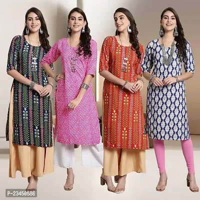 Fancy Crepe Kurtis for Women Pack Of 4