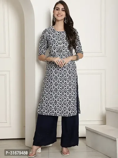 Fancy Crepe Printed Kurtas For Women Pack Of 6-thumb2