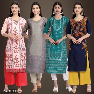 Fancy Crepe Kurtis for Women Pack Of 4