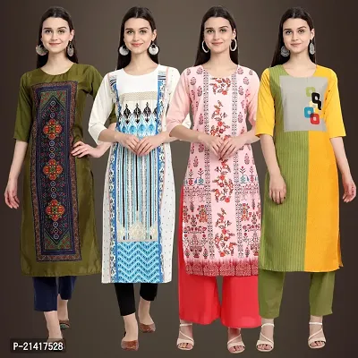 Fancy Crepe Kurtis for Women Pack Of 4