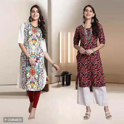 Fancy Rayon Kurtis For Women Pack Of 2