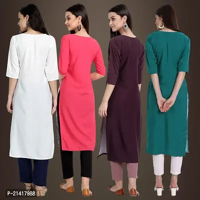 Fancy Crepe Kurtis for Women Pack Of 4-thumb2