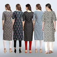 Women Stylish Crepe Printed Staright Kurta-thumb1