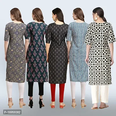 Women Stylish Crepe Printed Staright Kurta-thumb2