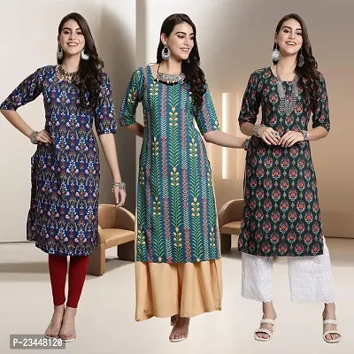 Fancy Rayon Kurtis For Women Pack Of 3