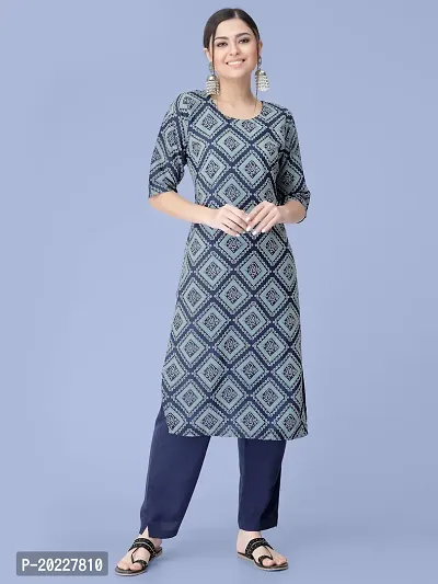 Amazing Crepe Printed Kurta Set For Women-thumb0