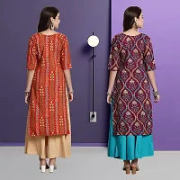 Fancy Crepe Kurtas For Women Pack Of 2-thumb1