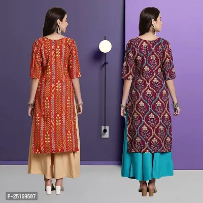 Fancy Crepe Kurtas For Women Pack Of 2-thumb2