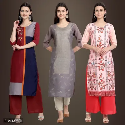 Fancy Crepe Kurtis for Women Pack Of 3