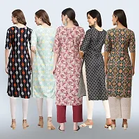 Women Stylish Crepe Printed Staright Kurta-thumb1