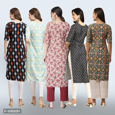 Women Stylish Crepe Printed Staright Kurta-thumb2