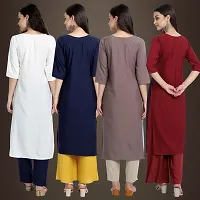 Fancy Crepe Kurtis for Women Pack Of 4-thumb1