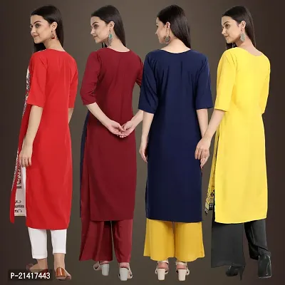 Fancy Crepe Kurtis for Women Pack Of 4-thumb2