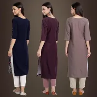 Fancy Crepe Kurtis for Women Pack Of 3-thumb1