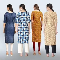 Women Stylish Crepe Straight Kurta-thumb1