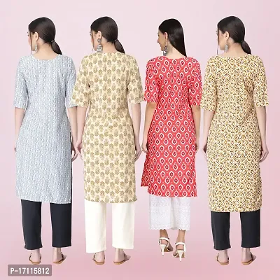 Women Stylish Crepe Printed Straight Kurta-thumb2