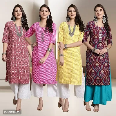 Fancy Crepe Kurtis for Women Pack Of 4