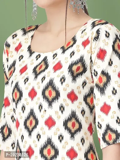 Stylish Crepe Printed Kurti For Women-thumb5