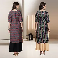 Fancy Rayon Kurtis For Women Pack Of 2-thumb1