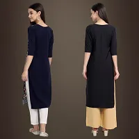 Fancy Crepe Kurtis for Women Pack Of 2-thumb1