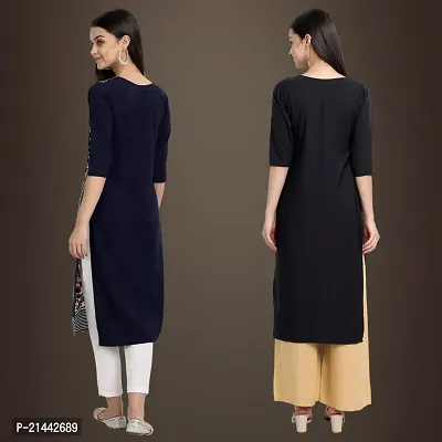 Fancy Crepe Kurtis for Women Pack Of 2-thumb2