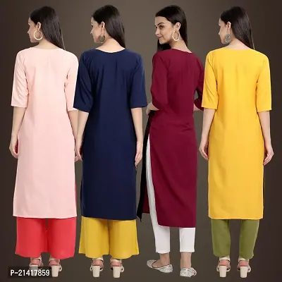 Fancy Crepe Kurtis for Women Pack Of 4-thumb2