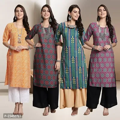 Fancy Crepe Kurtis for Women Pack Of 4