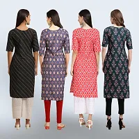 Women Stylish Crepe Straight Kurta-thumb1