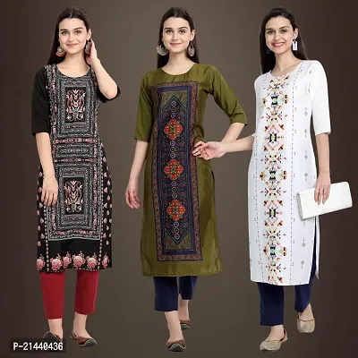 Fancy Crepe Kurtis for Women Pack Of 3