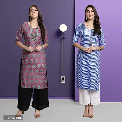 Fancy Crepe Kurtas For Women Pack Of 2