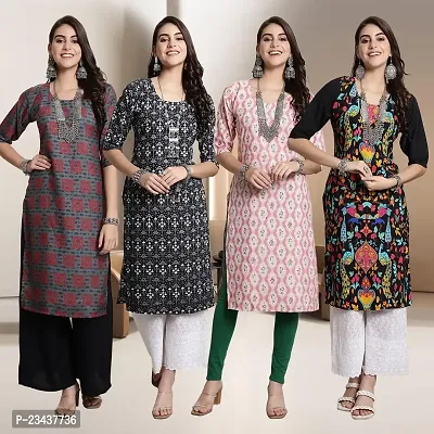 Fancy Crepe Kurtis for Women Pack Of 4