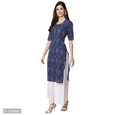 Straight Multicoloured Printed Crepe Kurta Pack Of 2-thumb2