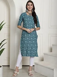 Fancy Crepe Printed Kurtas For Women Pack Of 6-thumb1