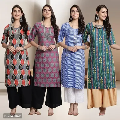 Fancy Crepe Kurtis for Women Pack Of 4