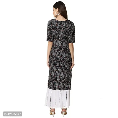 Women Crepe Digital Printed Straight Kurti  Pack of 3-thumb4