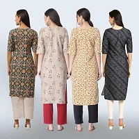 Women Stylish Crepe Straight Kurta-thumb1