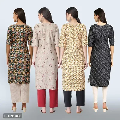 Women Stylish Crepe Straight Kurta-thumb2