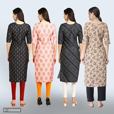 Women Stylish Crepe Straight Kurta-thumb2