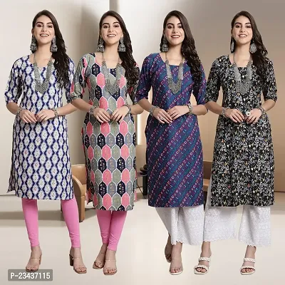 Fancy Crepe Kurtis for Women Pack Of 4