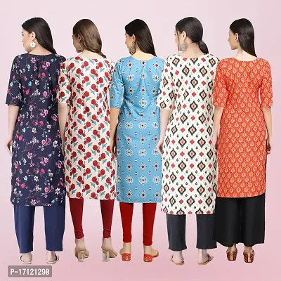 Women Stylish Crepe Printed Straight Kurta-thumb2