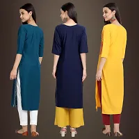 Fancy Crepe Kurtis for Women Pack Of 3-thumb1