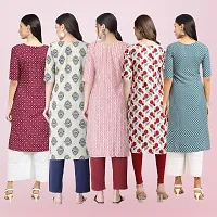 Women Stylish Crepe Printed Straight Kurta-thumb1