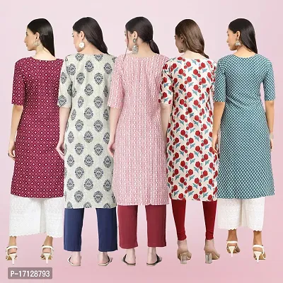 Women Stylish Crepe Printed Straight Kurta-thumb2