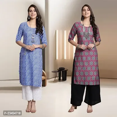 Fancy Rayon Kurtis For Women Pack Of 2